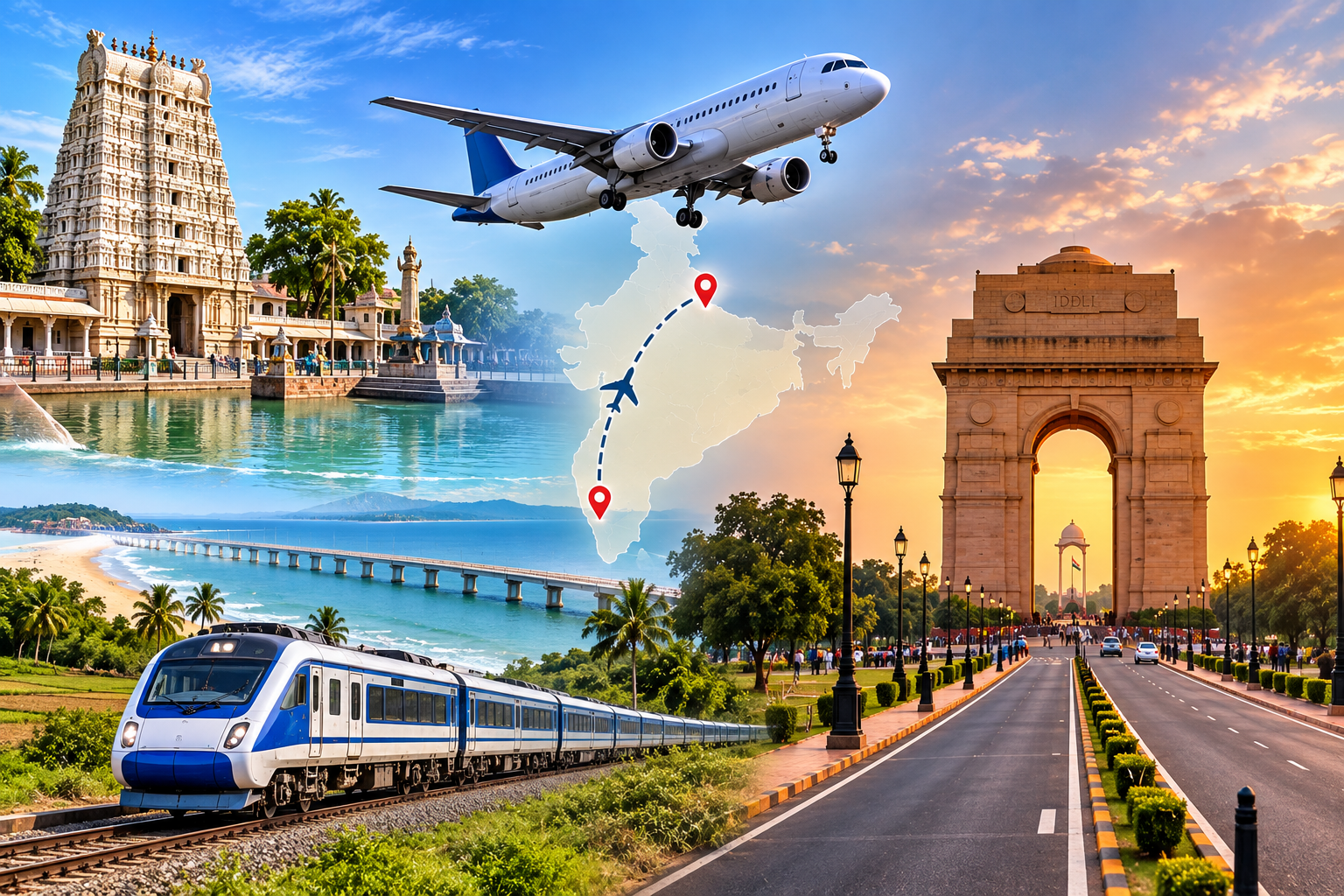 Delhi to Nellore Flight & Char Dham Yatra Connection | Full Travel Guide
